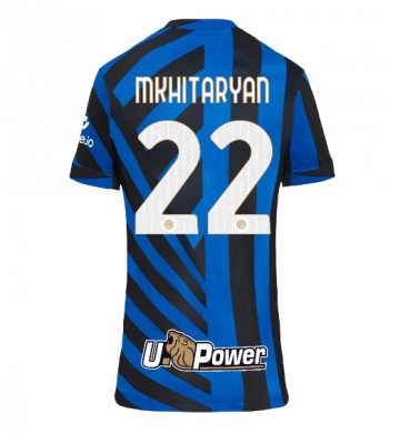 Inter Milan Henrikh Mkhitaryan #22 Primera Equipación Mujer 2024-25 Manga Corta